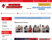 Tablet Screenshot of monsieurdeguisement.com